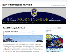 Tablet Screenshot of morningsidemaryland.com